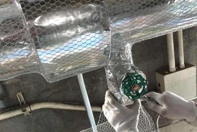 空冷配管工事イメージ